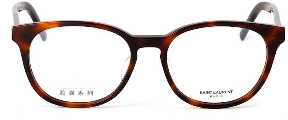 【可配度數】SAINT LAURENT 經典印字橢圓醋酸材質眼鏡 龜殼色 SL M111/F-002 Lookbook 【可配度數】SAINT LAURENT 經典印字橢圓醋酸材質眼鏡 龜殼色 SL M111/F-002