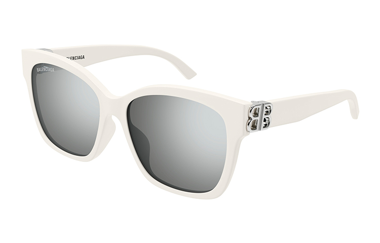 【Prescription Friendly】 Balenciaga Sunglasses Black/White Square Unisex Couple Style BB0102SA-016 圖 2