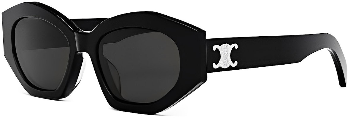 CELINE Triomphe Logo Retro Irregular Sunglasses Black Unisex CL40238U-01A Order CELINE Triomphe Logo Retro Irregular Sunglasses Black Unisex CL40238U-01A