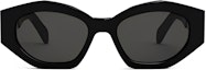 Lookbook CELINE Triomphe Logo Retro Irregular Sunglasses Black Unisex CL40238U-01A