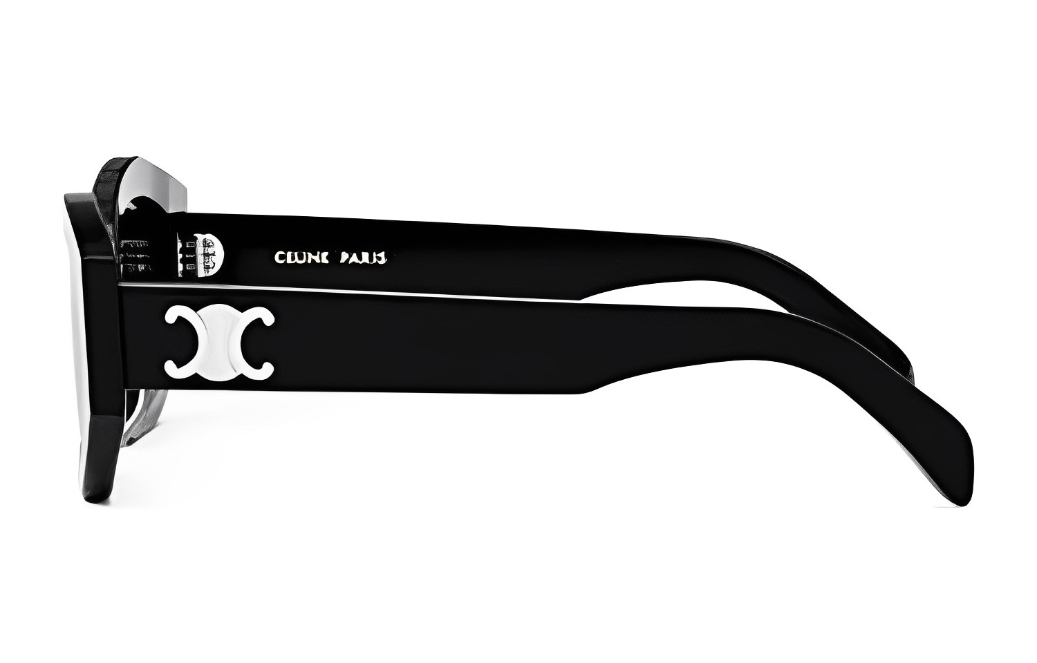 Shop 【Siap Resep】CELINE Kacamata Hitam Logo Triomphe Retro Unisex CL40238U-01A