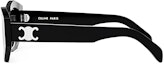 Shop CELINE Triomphe Logo Retro Irregular Sunglasses Black Unisex CL40238U-01A