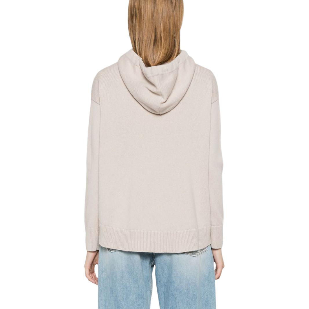 'S MAX MARA  Logo Hoodie Beige Long-Sleeve Oversized Sweater 9366104306-001 圖 5