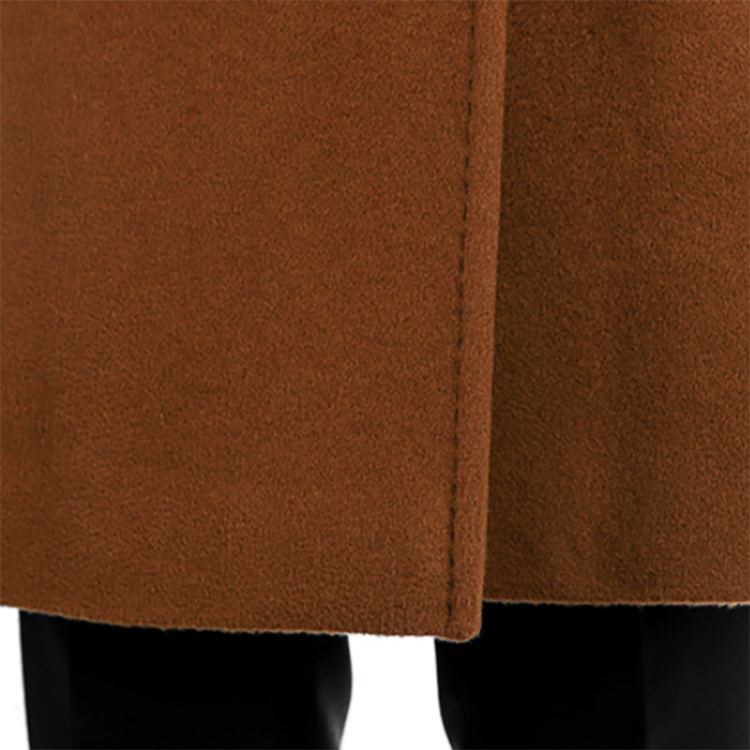 'S Max Mara MaxMara  Belted Long Coat in Solid Red-Brown Color 2416011091600-018 圖 6