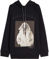 'S Max Mara MaxMara Black Animal Print Hoodie - Loose Fit Long Sleeve 2319260139600-004 'S Max Mara MaxMara Black Animal Print Hoodie - Loose Fit Long Sleeve 2319260139600-004