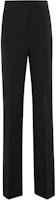 'S Max Mara MaxMara Black Solid Knit Zip Straight-Leg Casual Pants 2421786011600-001 'S Max Mara MaxMara Black Solid Knit Zip Straight-Leg Casual Pants 2421786011600-001