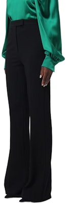 'S Max Mara MaxMara Black Solid Knit Zip Straight-Leg Casual Pants 2421786011600-001 Sizing 'S Max Mara MaxMara Black Solid Knit Zip Straight-Leg Casual Pants 2421786011600-001