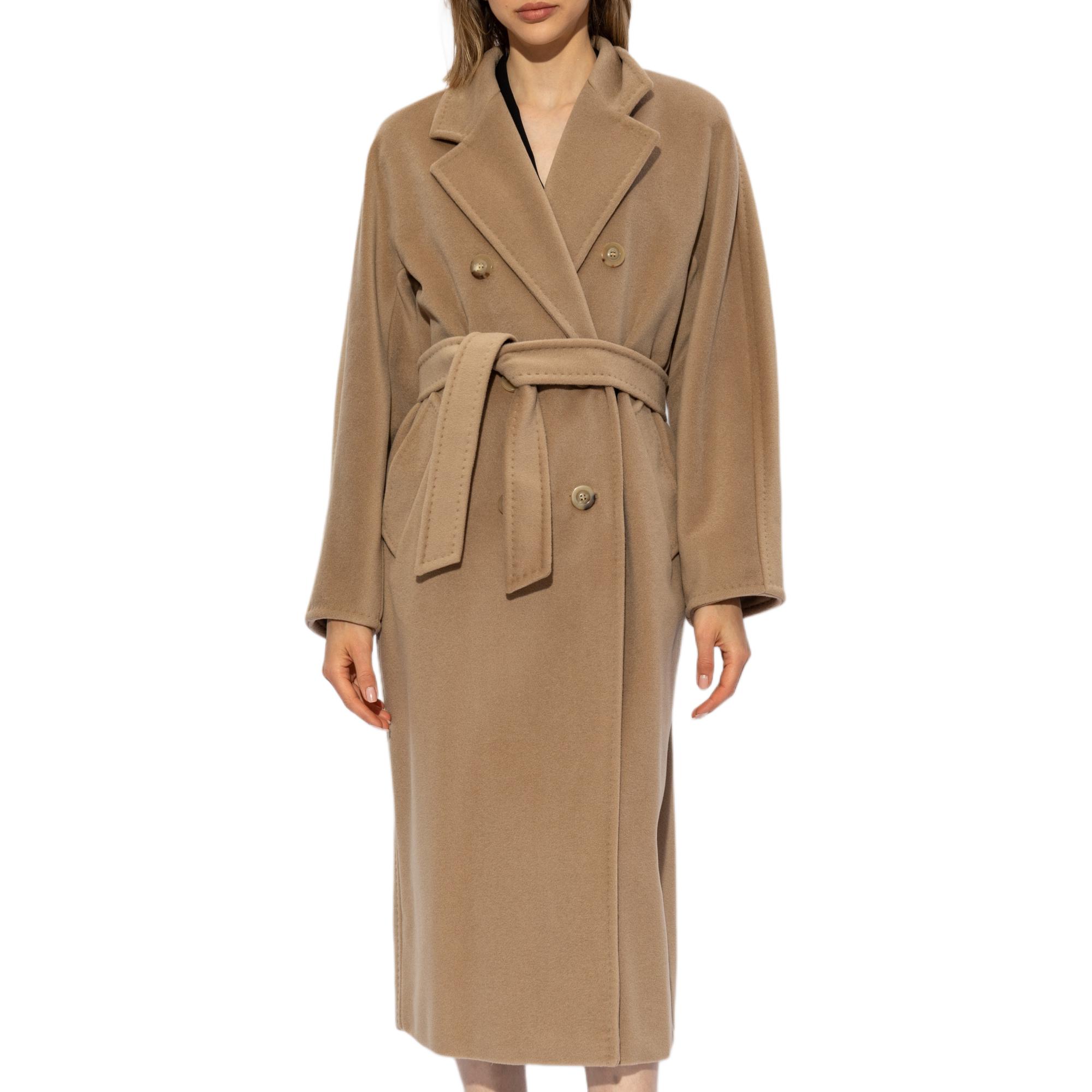 'S Max Mara MaxMara  Brown Double-Breasted Mid-Length Trench Coat with Belt. 2421018011-001 圖 3