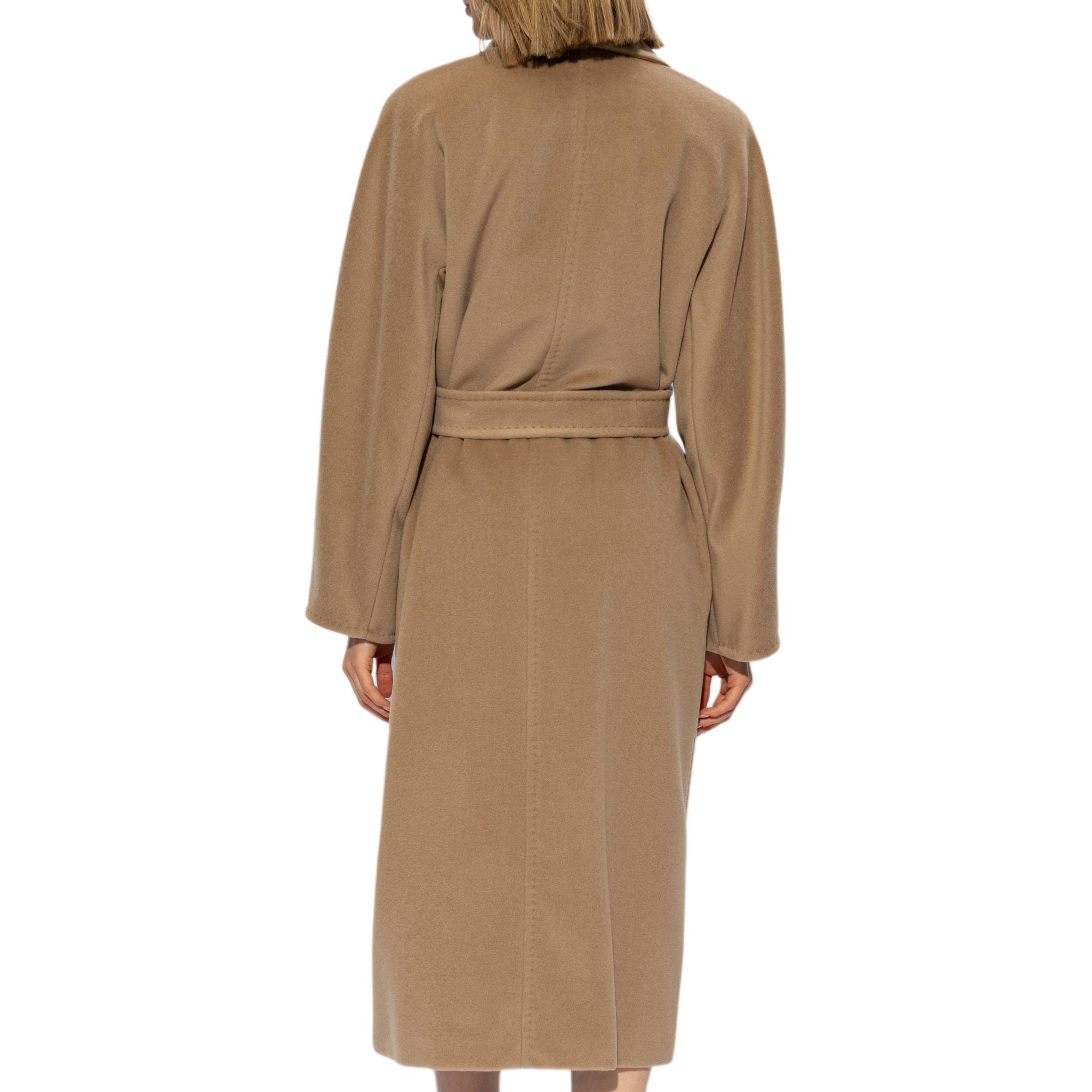 'S Max Mara MaxMara  Brown Double-Breasted Mid-Length Trench Coat with Belt. 2421018011-001 圖 4