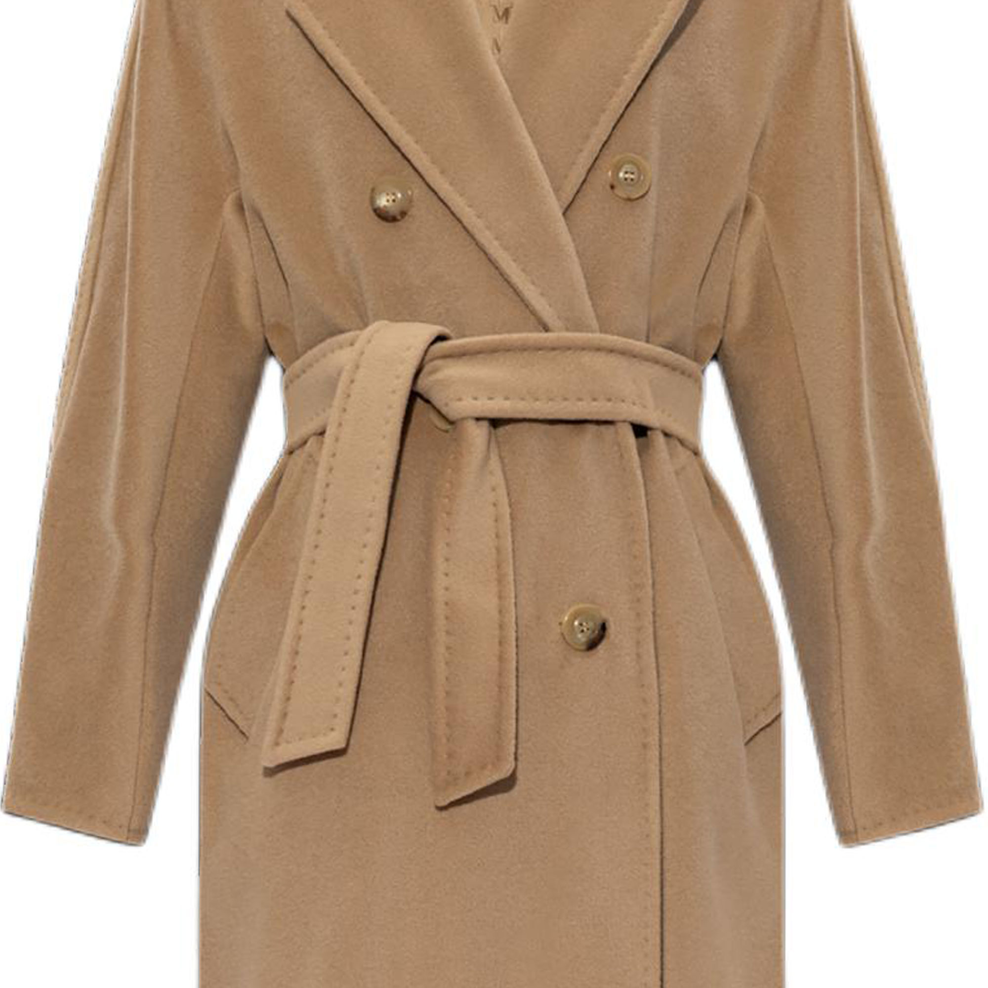 'S Max Mara MaxMara  Brown Double-Breasted Mid-Length Trench Coat with Belt. 2421018011-001 圖 6