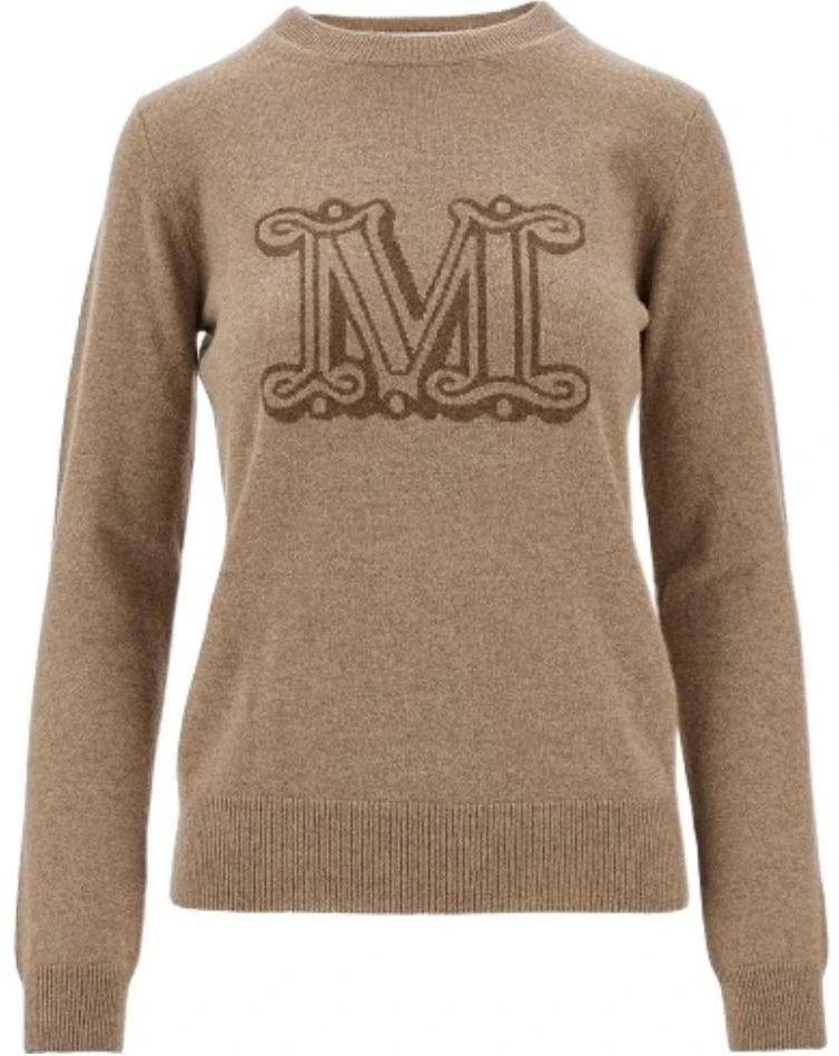 s-max-mara-max-mara-brown-letter-print-crewneck-long-sleeve-sweater-pullover-1366213306-015