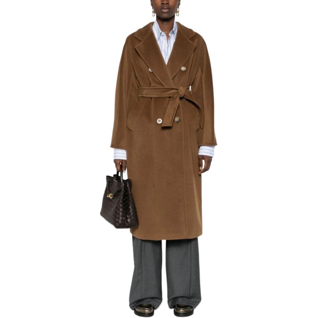 'S Max Mara MaxMara  Brown Long Double-Breasted Loose-Fit Coat. 2421018011600-010 圖 4