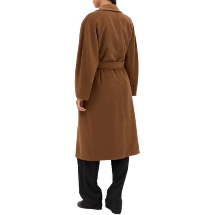 'S Max Mara MaxMara  Brown Long Double-Breasted Loose-Fit Coat. 2421018011600-010 圖 6