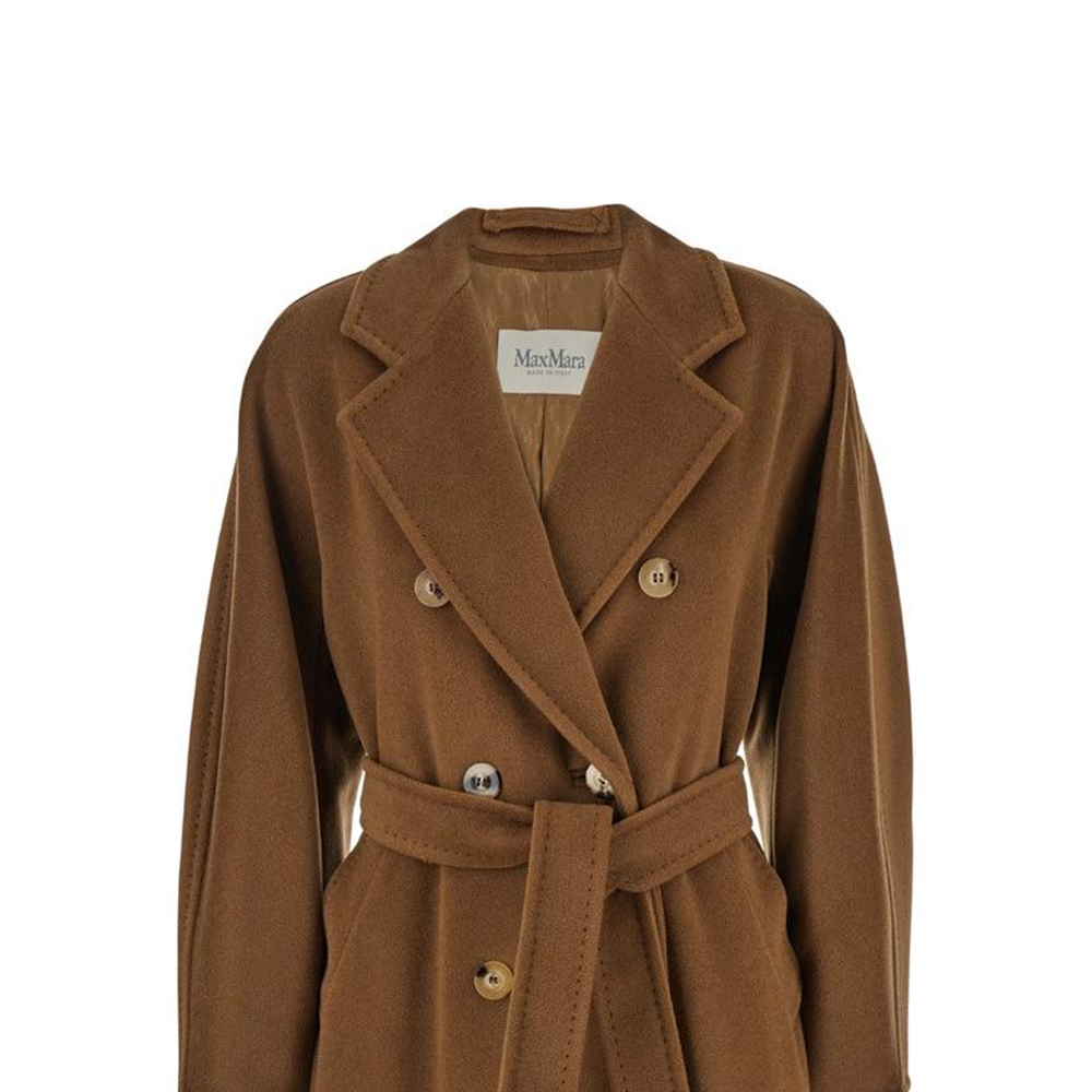 'S Max Mara MaxMara  Brown Long Double-Breasted Loose-Fit Coat. 2421018011600-010 圖 7