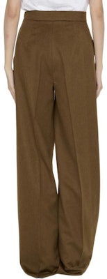 'S Max Mara MaxMara High-Waist Zipper Loose Wide-Leg Casual Pants Brown 2421136393600-036 Purchase 'S Max Mara MaxMara High-Waist Zipper Loose Wide-Leg Casual Pants Brown 2421136393600-036