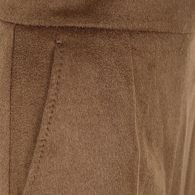 'S Max Mara MaxMara High-Waist Zipper Loose Wide-Leg Casual Pants Brown 2421136393600-036 Cheap 'S Max Mara MaxMara High-Waist Zipper Loose Wide-Leg Casual Pants Brown 2421136393600-036