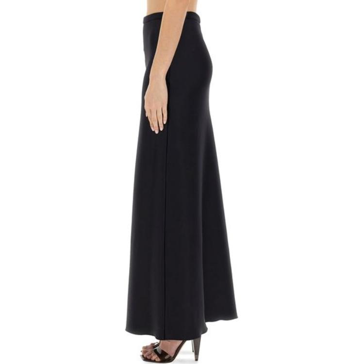 Sizing ''S Max Mara マックスマーラ ルーズ ハイウエスト カジュアル ロング ブラックスカート 2411771021600-001