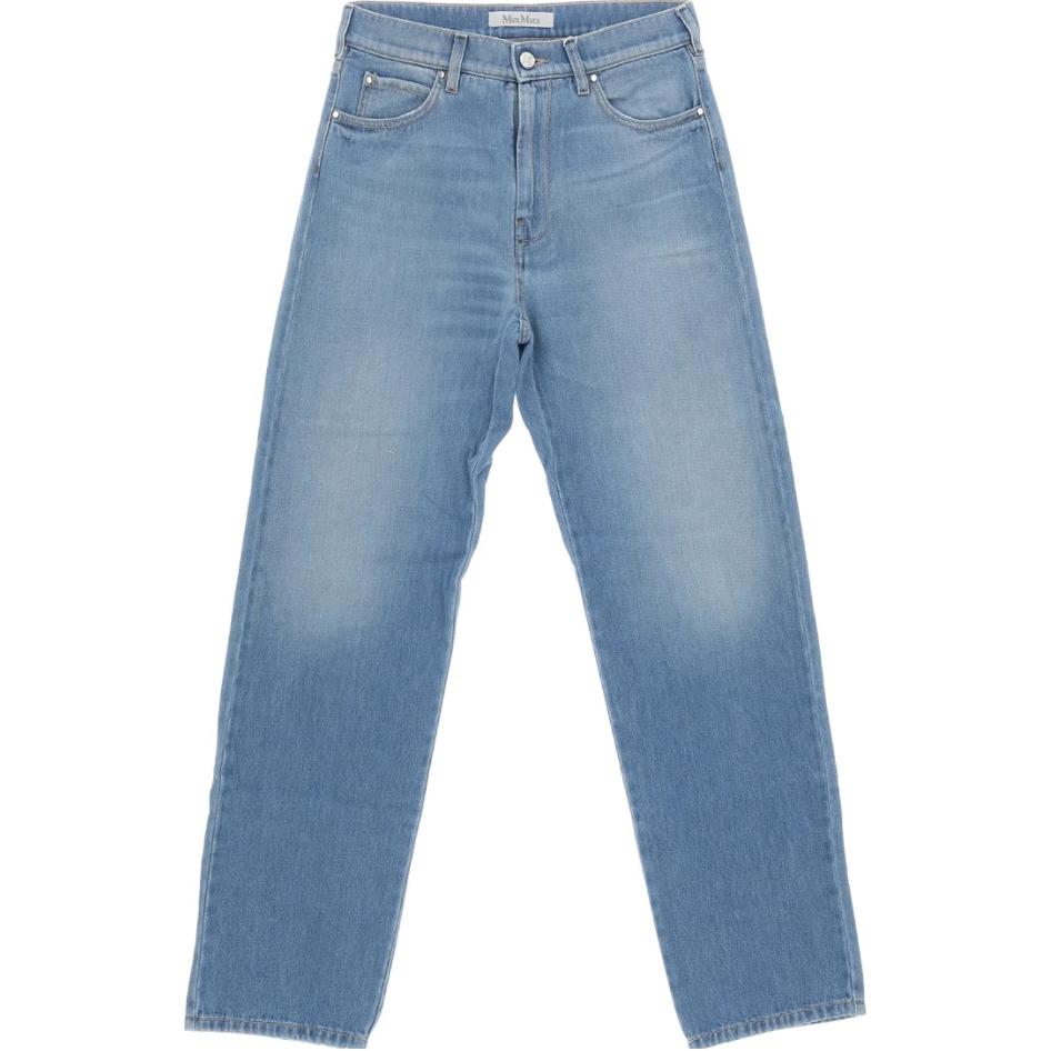 'S Max Mara MaxMara  Mid-Rise Straight-Leg Blue Jeans 1186013306-009