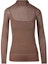 Buy 'S Max Mara MaxMara Slim Fit Long Sleeve Turtleneck Tee Light Brown. 2411381011600-002