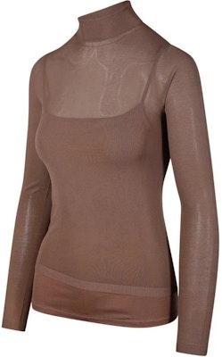 'S Max Mara MaxMara Slim Fit Long Sleeve Turtleneck Tee Light Brown. 2411381011600-002 Shop 'S Max Mara MaxMara Slim Fit Long Sleeve Turtleneck Tee Light Brown. 2411381011600-002
