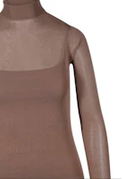 Sizing ''S Max Mara MaxMara 修身長袖高領上衣 淺棕色。 2411381011600-002