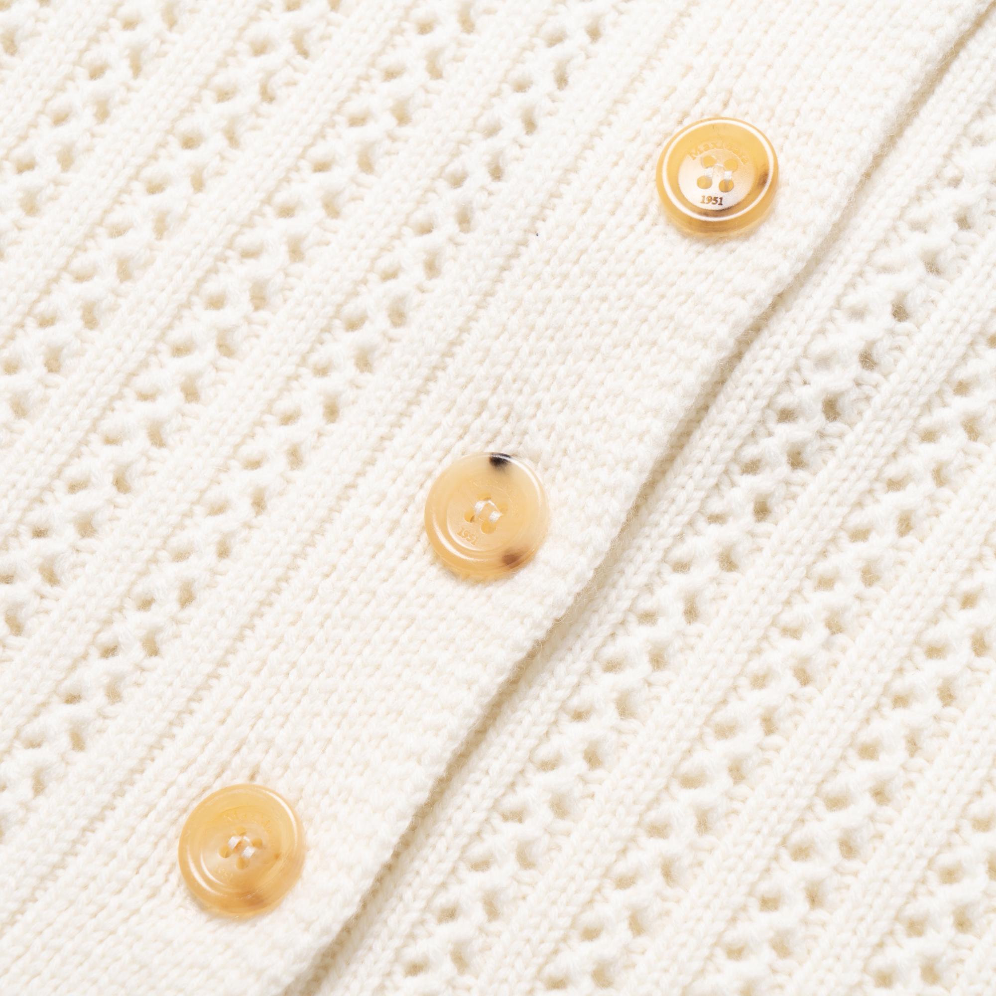 Details for 'S Max Mara MaxMara  Solid Color High Neck Loose Knit Cardigan Sweater Beige 2421366021600-001