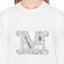 Details for 'S Max Mara MaxMara White Crewneck Sweatshirt with Letter Pendant Detail. 1366234206043-VICOLO