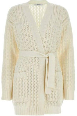 Max Mara 米色V領鏤空針織女衫 2421346011600-001 Order Max Mara 米色V領鏤空針織女衫 2421346011600-001