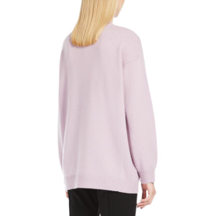 Purchase 'S Max Mara MaxMara Fido Series Letter Print Crewneck Long Sleeve Sweater Women Purple. 1366073306016-FIDO
