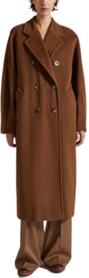 'S Max Mara MaxMara Madame 101801 Classic Double-Face Wool Coat in Tobacco Color. 1018012306010-3MADAME Lookbook 'S Max Mara MaxMara Madame 101801 Classic Double-Face Wool Coat in Tobacco Color. 1018012306010-3MADAME