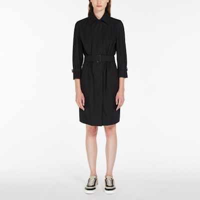 'S Max Mara MaxMara Saio Long-Sleeve Cotton Poplin Shirt Dress in Black 1221113206003-SAIO Lookbook 'S Max Mara MaxMara Saio Long-Sleeve Cotton Poplin Shirt Dress in Black 1221113206003-SAIO