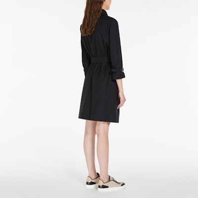 'S Max Mara MaxMara Saio Long-Sleeve Cotton Poplin Shirt Dress in Black 1221113206003-SAIO Shop 'S Max Mara MaxMara Saio Long-Sleeve Cotton Poplin Shirt Dress in Black 1221113206003-SAIO