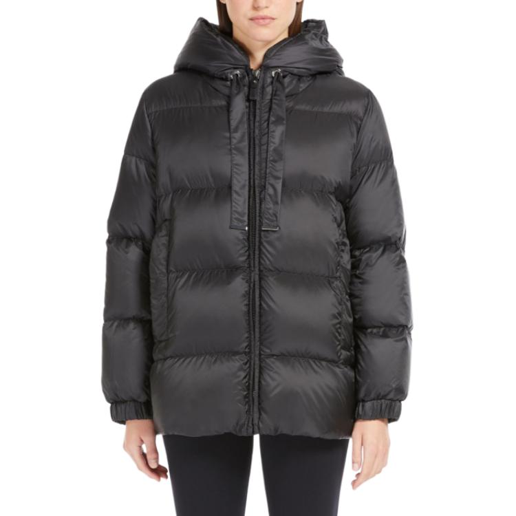 Lookbook 'S Max Mara MaxMara Seia Water-Repellent Hooded Down Jacket Women Black. 9486014506009-SEIA