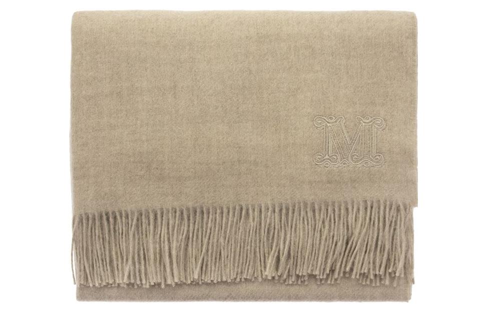 Order 'S Max Mara MaxMara Silk Velvet Scarf in Light Brown 45460527600004