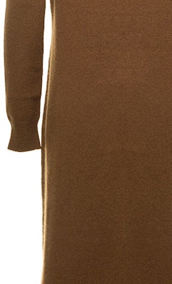 'S Max Mara MaxMara Solid Color Turtleneck Midi Long Sleeve Dress Brown 13260223650-006 Details for 'S Max Mara MaxMara Solid Color Turtleneck Midi Long Sleeve Dress Brown 13260223650-006