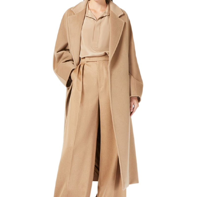 'S Max Mara MaxMara SS24  Camel Belted Long Coat with Minimal Logo Design. 1016074206-001 圖 5