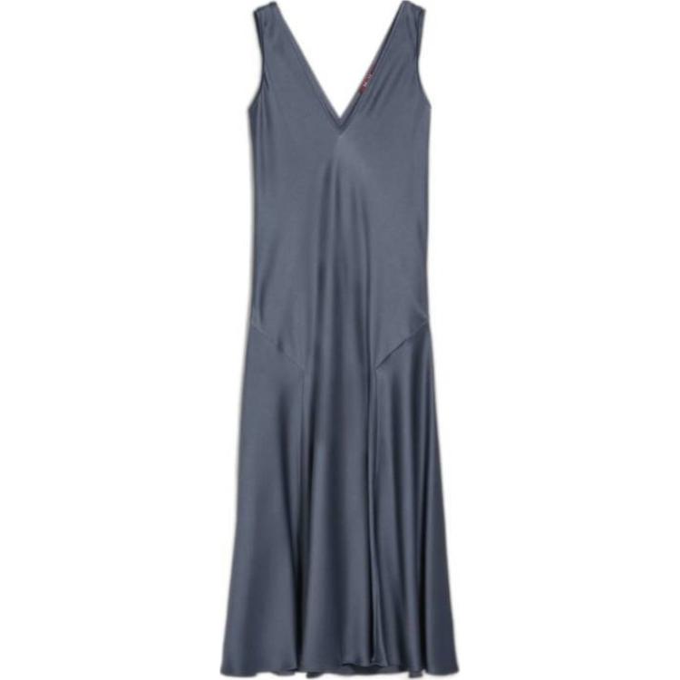 Order 'S Max Mara MaxMara Studio  Sleeveless V-Neck Midi Dress Grey 2416221053600-041