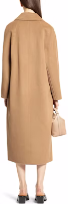 'S Max Mara S MAX MARA Camel Double-Breasted Long Coat with Lapel Collar. 2429016061600-045 Purchase 'S Max Mara S MAX MARA Camel Double-Breasted Long Coat with Lapel Collar. 2429016061600-045