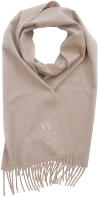 'S Max Mara S MAX MARA Logo Embroidered Wool Scarf Unisex Couple Style Khaki 45463113600253-003 Lookbook 'S Max Mara S MAX MARA Logo Embroidered Wool Scarf Unisex Couple Style Khaki 45463113600253-003