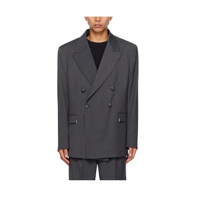 'S Max Mara S Max Mara Solid Color Single-Breasted Long-Sleeve Jacket Men’s Grey 20461033002
