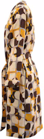 Shop ''S MAX MARA 黃色印花綁帶長袖連衣裙 2392212732600-001