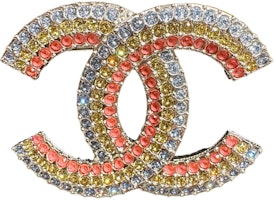 【SS23】CHANEL Rainbow Rhinestone Brooch Gold AB9887B09920NL720 【SS23】CHANEL Rainbow Rhinestone Brooch Gold AB9887B09920NL720
