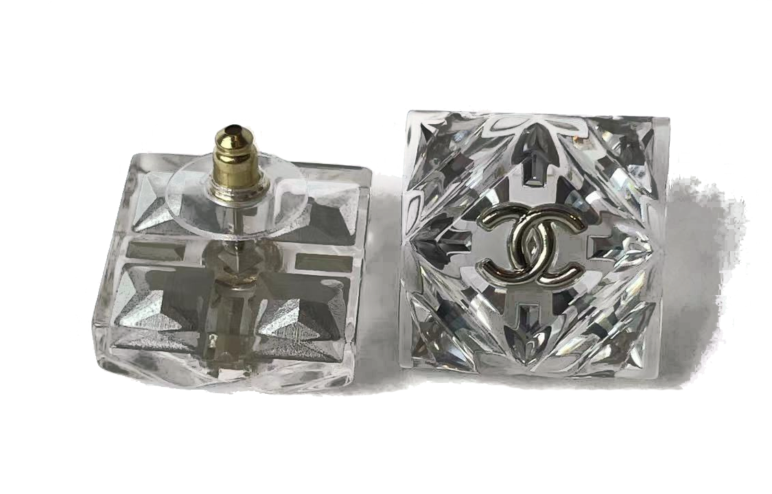 【SS23 New】CHANEL Square Crystal Clear Earrings ABA960-B10971-NO030 圖 3