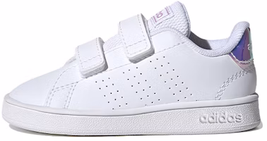 (Toddler) adidas Advantage 'White Silver Metallic' FY4626 (Toddler) adidas Advantage 'White Silver Metallic' FY4626