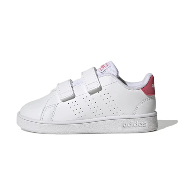 (TD) adidas Advantage Court Two Hook-and-Loop 'White Real Pink'