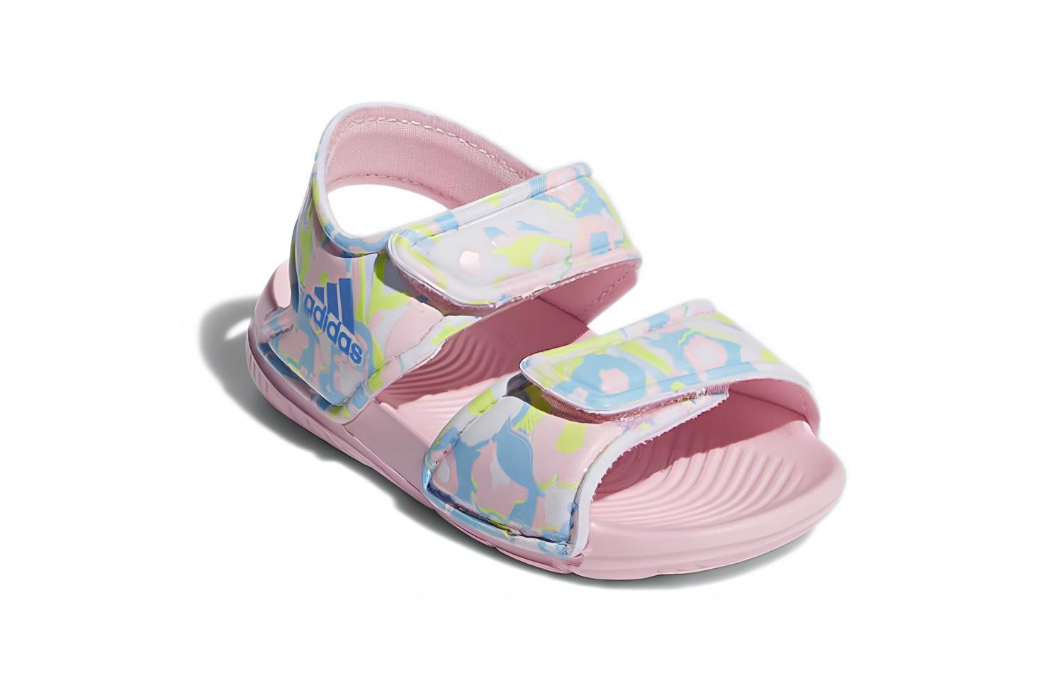 Lookbook (TD) adidas Altaswim 'Merah Muda Biru' anak-anak sandal renang EE9030