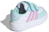 Shop 嬰童 adidas Breaknet 2.0 百搭休閒 輕鬆舒適 減震耐磨 低幫 學步鞋 藍粉