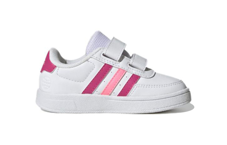 (TD) Adidas Breaknet Lifestyle Court Two-Strap Hook-and-Loop 'White Pink' 圖 2
