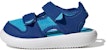 (TD) adidas Comfort Kasut Sandal Sukan Santai Biru GZ1309