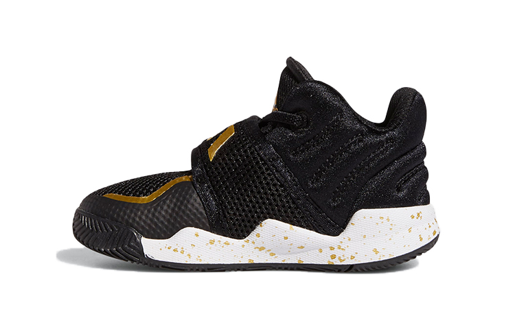(Toddler) adidas Deep Threat I 'Black Gold Metallic Splatter' FX7228